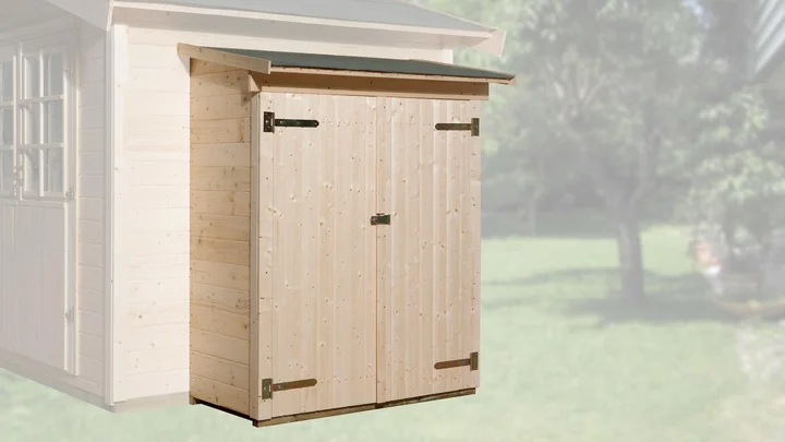 Anbauschrank, 143x75, Doppeltür, naturbelassen