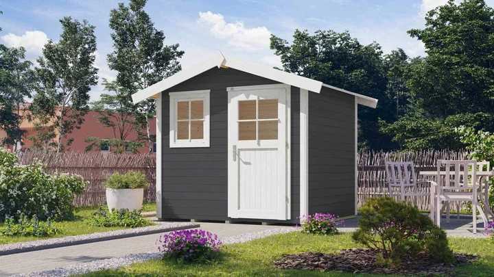 Gartenhaus Blackmount 123, 241x205, Anthrazit