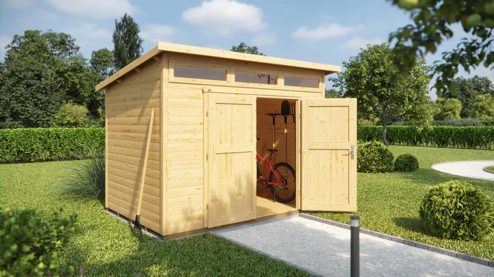 Gartenhaus Limmen 264, 295x239, Naturbelassen