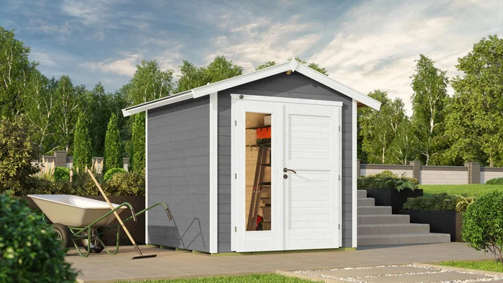 Gartenhaus Blackmount 224, 205x209, Carbongrau