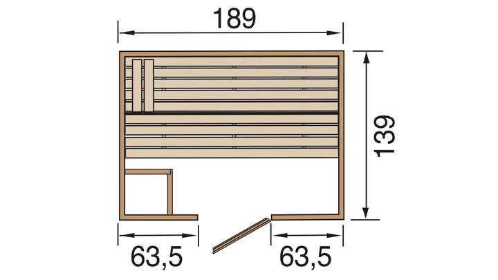 Massivholzsauna Valida