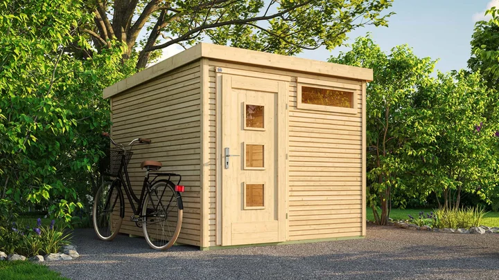 Gartenhaus Granby wekaLine 171, 235x241, Naturbelassen