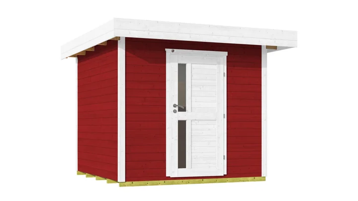 Gartenhaus Kingston 172, 235x241, Schwedenrot