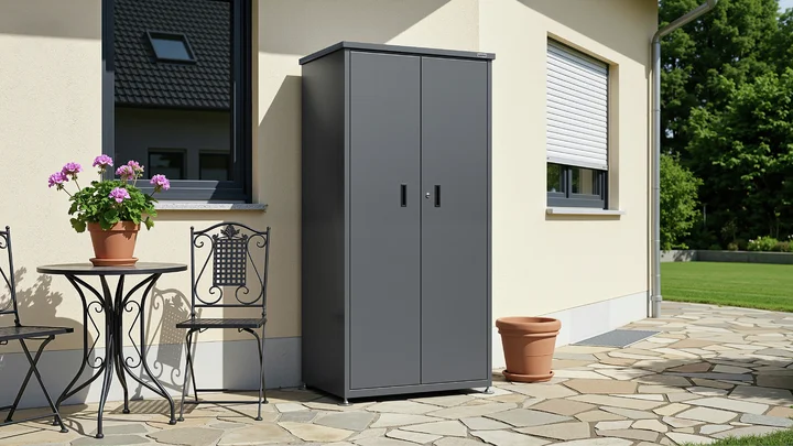 Terrassenschrank Gary, 90x65, Anthrazit