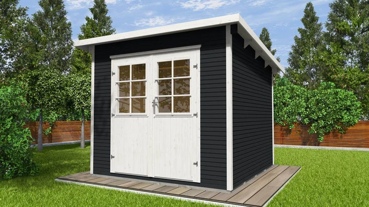 Gartenhaus Barrie wekaLine 219, 235x241, Pultdach, anthrazit
