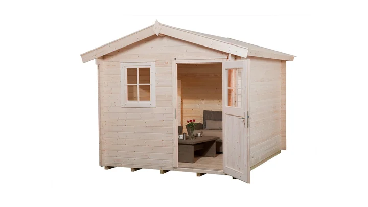 Gartenhaus Blumberg 106, 250x250, Naturbelassen