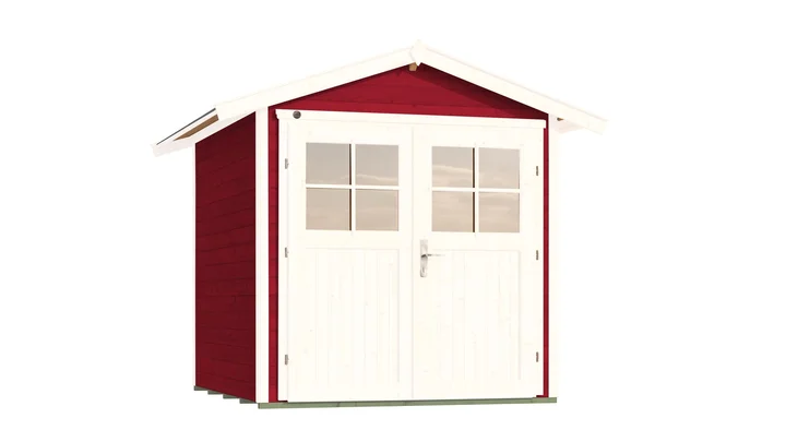 Gartenhaus Blackmount 224, 205x209, Doppeltür, schwedenrot