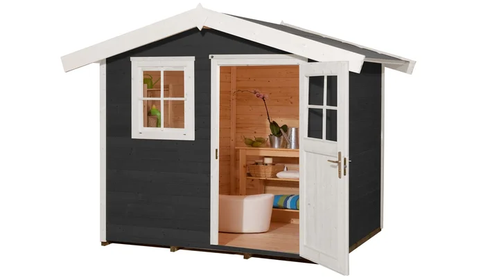 Gartenhaus Blackmount 123, 241x235, Anthrazit
