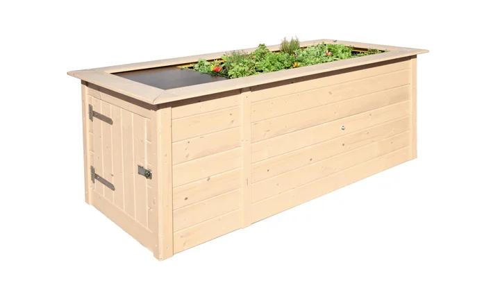 Profi-Hochbeet 669,  205,0x91,7, Naturblassen