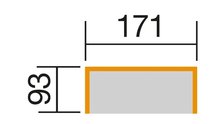 Sitzlaube Merano, 171x93, Silbergrau