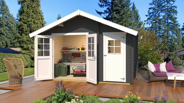 Gartenhaus Vaduz 253, 370x200, Carbongrau