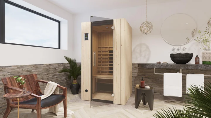 Infrarotkabine Tanilla, 108x99, Naturbelassen