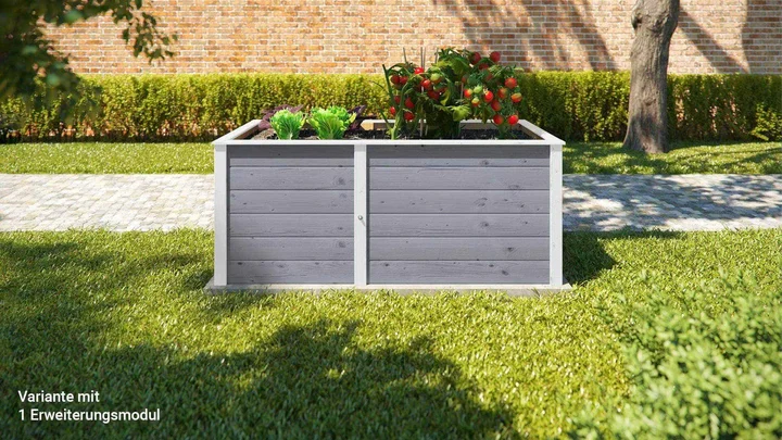 Element-Hochbeet 669, 98x69, Grau