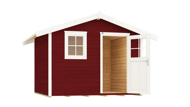 Gartenhaus Blackmount 123, 301x235, Schwedenrot