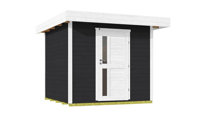 Gartenhaus Kingston 172, 235x241, Design-Einzeltür, anthrazit